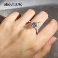 Classic Six Prong Wedding Ring For Women, Simple Twisted Arm Snowflake Zircon Bridal Jewelry view 5
