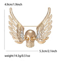 Alloy Skull Wing Brooch Pin For Unisex Clothing And Accessories view 6