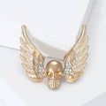 Alloy Skull Wing Brooch Pin For Unisex Clothing And Accessories view 4