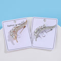Alloy Rhinestone Plant Brooch For Vintage Women's Clothing Accessories view 4