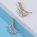 Alloy Rhinestone Plant Brooch For Vintage Women's Clothing Accessories view 3