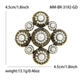 Alloy Baroque Pearl Brooch Pin For Vintage Clothing Accessories view 5