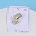 Alloy Pearl Earring Girl Brooch For Elegant Collar Decoration view 3