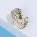 Alloy Pearl Earring Girl Brooch For Elegant Collar Decoration view 4