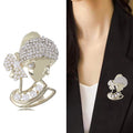 Alloy Pearl Earring Girl Brooch For Elegant Collar Decoration view 2