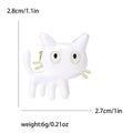 Alloy Enamel Cartoon Cat Brooch Pin For Apparel Decoration view 6