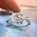 Simple Artistic Oval Sparkling Zircon Ring For Women, Engagement Wedding Finger Jewelry view 3