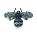 Alloy Crystal Bee Brooch Pin For Suit Hat And Lapel Decor view 3