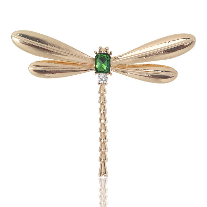 Smooth Alloy Dragonfly Brooch Pin For Coats Sweaters And Apparel