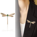 Smooth Alloy Dragonfly Brooch Pin For Coats Sweaters And Apparel view 2