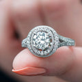 Round Zircon Ring For Women, Korean Niche Style Wedding Band Fashion Jewelry view 1