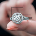 Round Zircon Ring For Women, Korean Niche Style Wedding Band Fashion Jewelry view 5