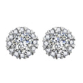 Elegant Snowflake Zircon Stud Earrings For Women, Korean Banquet Small Ear Jewelry view 2