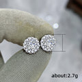 Elegant Snowflake Zircon Stud Earrings For Women, Korean Banquet Small Ear Jewelry view 5