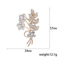 Alloy Rhinestone Bouquet Brooch For Creative Plant Clothing Accessories view 5