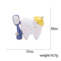 Alloy Enamel Tooth Brooch Pin For Cute Womens Suit Accessories view 5