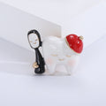 Alloy Enamel Tooth Brooch Pin For Cute Womens Suit Accessories view 6