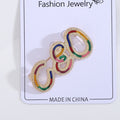 Enamel Painted Alloy Letter Brooch Pin For Fashion Suit Accessories view 3