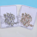 Alloy Rhinestone Bouquet Brooch Pin For Elegant Plant Accessories view 3