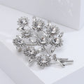 Alloy Rhinestone Bouquet Brooch Pin For Elegant Plant Accessories view 4