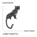 Alloy Rhinestone Leopard Brooch Pin For Men's Coats And Cardigans view 4