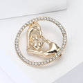 Alloy Heart Hand Newborn Brooch For Women's Apparel Decoration view 3