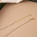 Korean Trendy Double Layer Chain Pearl Spliced Pendant Necklace Elegant Light Luxury Jewelry For Women view 4