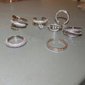 Zircon Snake Heart Double Layer Open Ring For Women view 1