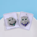 Alloy Rhinestone Leopard Head Brooch Pin Pendant For Clothing view 4