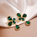 Luxury Butterfly Bow Zircon Crystal Rhinestone Metal Pendant Stud Earrings For Women Elegant Fashion Earrings view 4