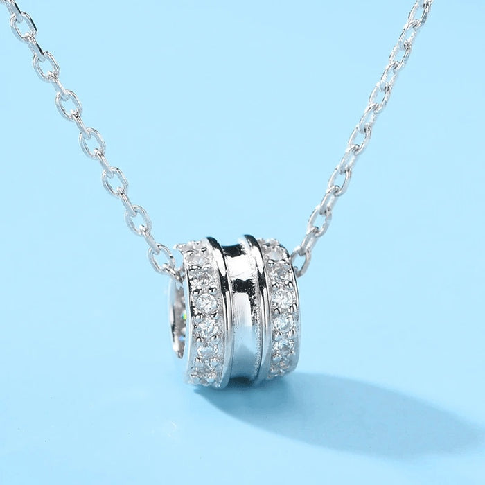 Light Luxury Slim Waist Pendant Necklace For Women, Elegant Clavicle Sweater Chain Jewelry