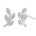 Forest Style Simple Leaf Stud Earrings For Women, Fashion Olive Branch Fresh Artistic Ear Jewelry view 1