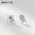 Forest Style Simple Leaf Stud Earrings For Women, Fashion Olive Branch Fresh Artistic Ear Jewelry view 5