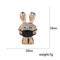 Alloy Masked Rabbit Brooch Pin For Women Suit Decoration view 5