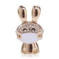 Alloy Masked Rabbit Brooch Pin For Women Suit Decoration view 1