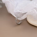 Korean Cool Metal Spliced Irregular Line Open Ring For Women, Creative Niche Adjustable Finger Jewelry view 2