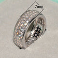 European Round Full Pave Cubic Zirconia Ring For Men And Women Fashion Hand Jewelry view 5