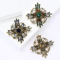 Alloy Baroque Pearl Brooch Pin For Elegant Suit Lapel view 3