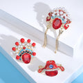 Alloy Opera Mask Crown Brooch Pin For Cultural Costume Accessories view 1