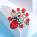 Alloy Opera Mask Crown Brooch Pin For Cultural Costume Accessories view 4