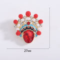 Alloy Opera Mask Crown Brooch Pin For Cultural Costume Accessories view 5