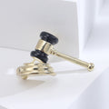 Creative Alloy Enamel Auction Hammer Brooch Pin For Clothing Accessories view 6