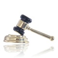 Creative Alloy Enamel Auction Hammer Brooch Pin For Clothing Accessories view 1