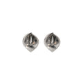 Elegant Silver Alloy Irregular Geometric Tulip Heart Hoop Drop Stud Pendant Fashion Earrings view 5