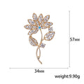 Alloy Rhinestone Flower Brooch For Sweet Fashion Jewelry Accessories view 5