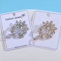 Alloy Rhinestone Flower Brooch For Sweet Fashion Jewelry Accessories view 3