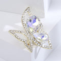 Fashion Alloy Rhinestone Butterfly Brooch Pin For Garment Accessories view 4