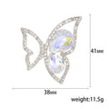 Fashion Alloy Rhinestone Butterfly Brooch Pin For Garment Accessories view 5
