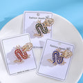Alloy Rhinestone Chinese Dragon Brooch Pin For Coat Lapel view 3