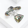 Alloy Shell Straw Hat Lady Brooch Pin For Elegant Clothing Decoration view 2